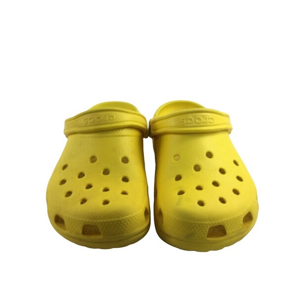 CROCS CLASSIC SHOES YELLOW CLOG SANDALS WATERPROOF OUTDOORS WOMENS 8 MENS 6 - Picture 2 of 8
